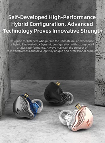 Audífonos KZ ZEX 1 electrostático + 1 Dinámico - Imagen 3