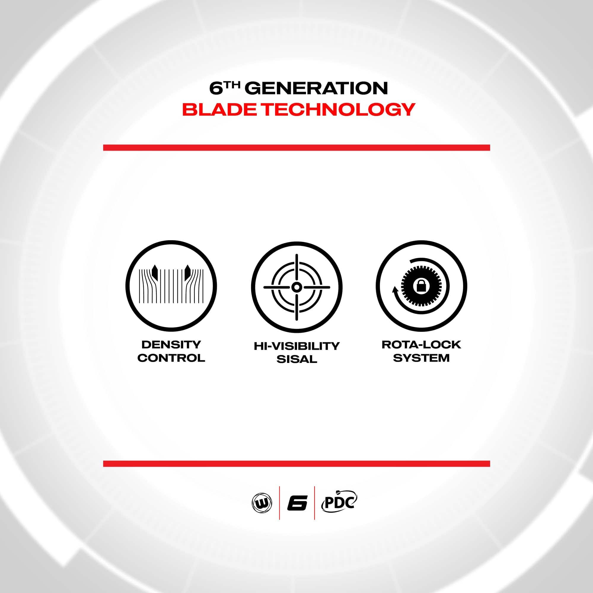 Tablero de Dardos Winmau Blade 6 Profesional con - Imagen 7