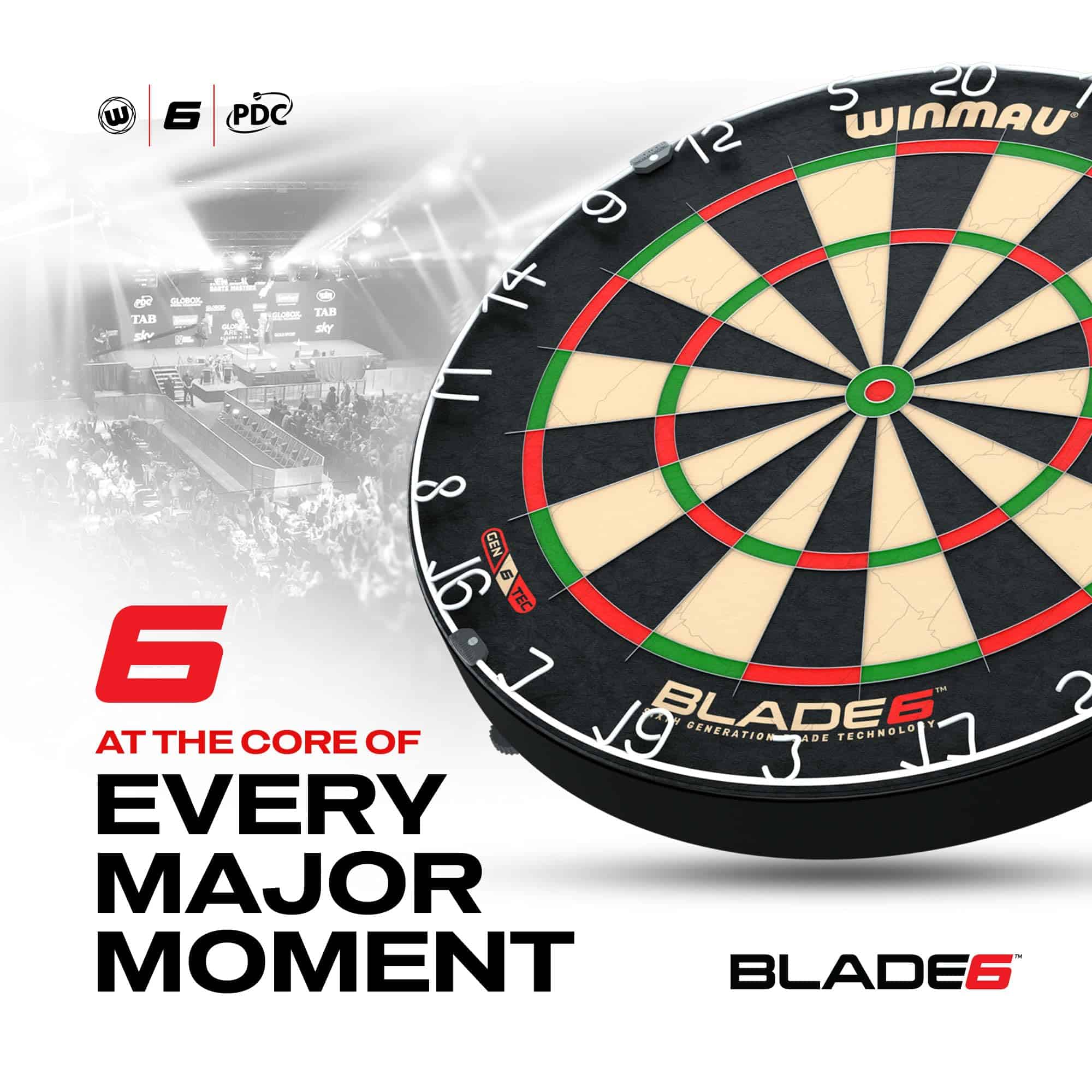 Tablero de Dardos Winmau Blade 6 Profesional con - Imagen 3