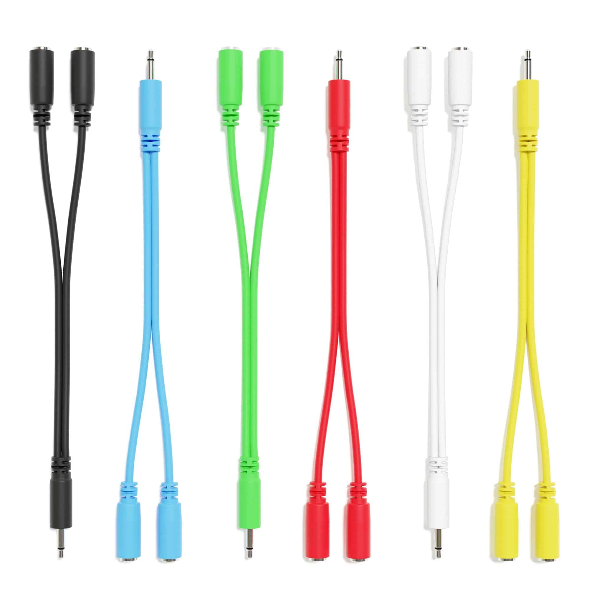 ExcelValley - Splitter Mono Y Patch Cables - TS 3.5mm 1/8"