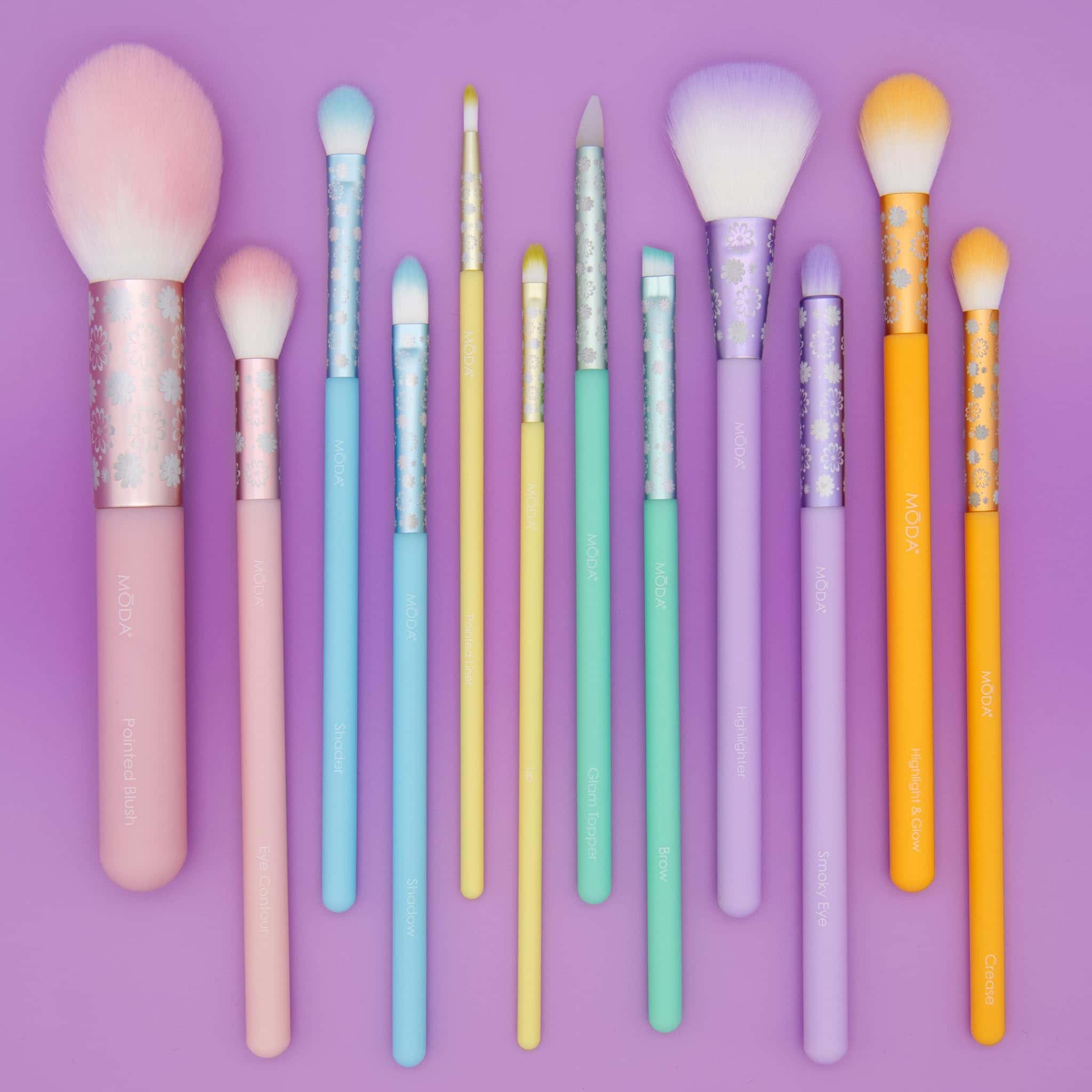 Juego de Brochas de Maquillaje MODA Posh Pastel Signature - Imagen 3