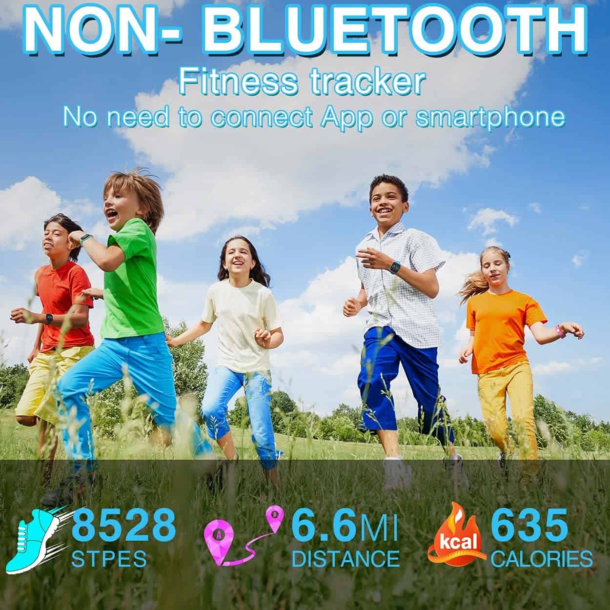 Reloj de seguimiento digital de podómetro Focwony sin - Imagen 3