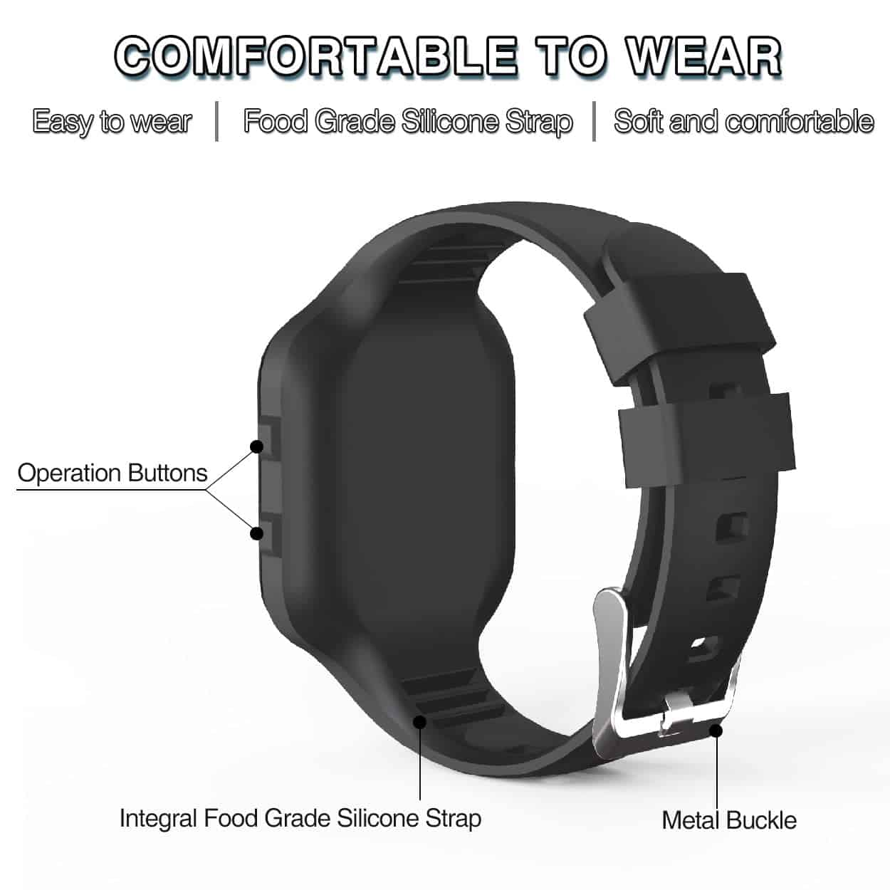 Reloj rastreador de fitness LED sin Bluetooth Focwony, - Imagen 7