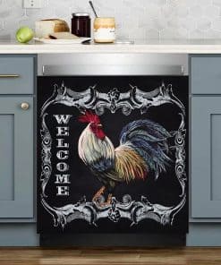 Cubierta de Lavavajillas con Imán de Gallo de Granja,