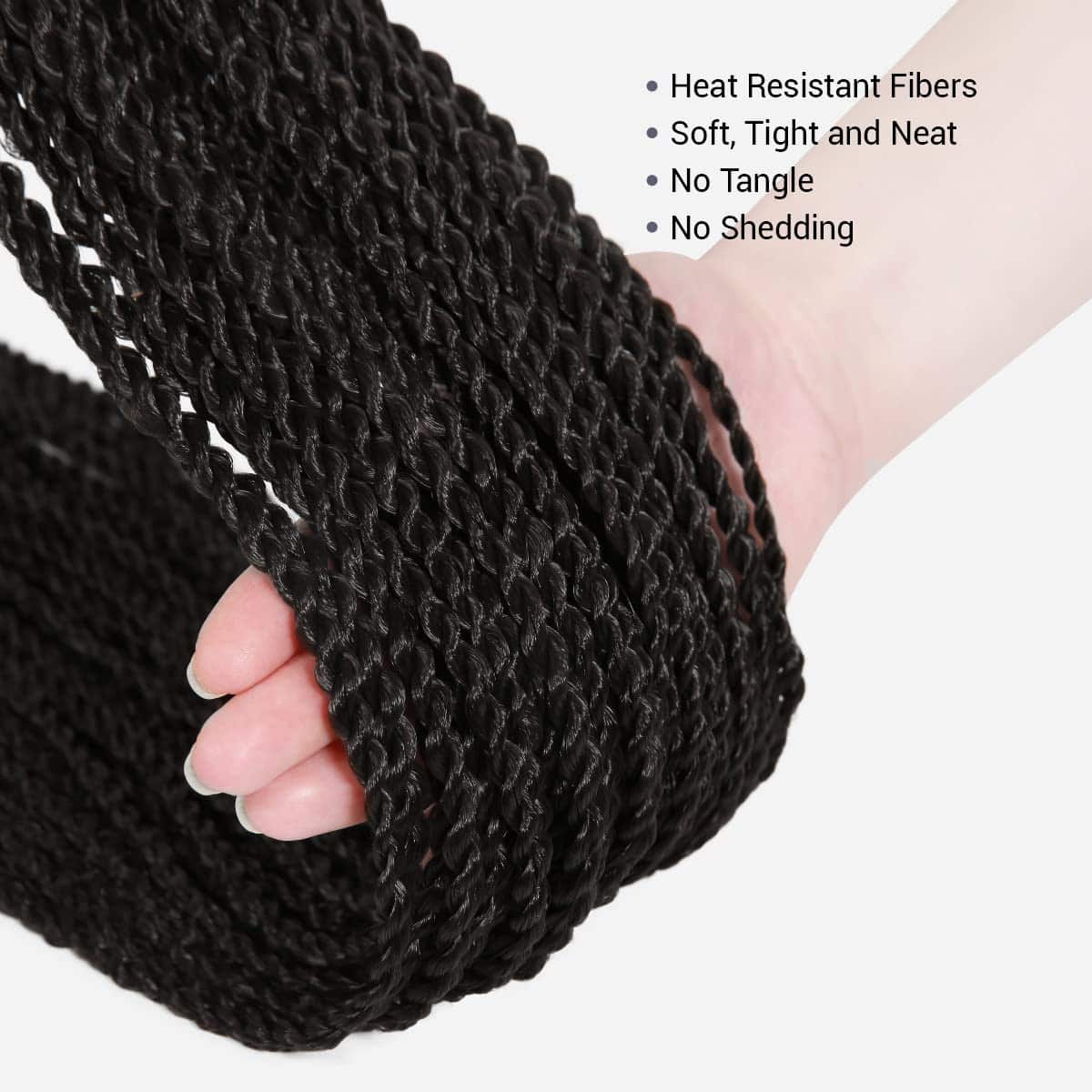 Cabello de Trenzas de Ganchillo Senegalesas Auténticas 38 - Imagen 5