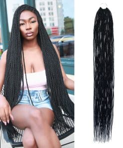 Cabello de Trenzas de Ganchillo Senegalesas Auténticas 38