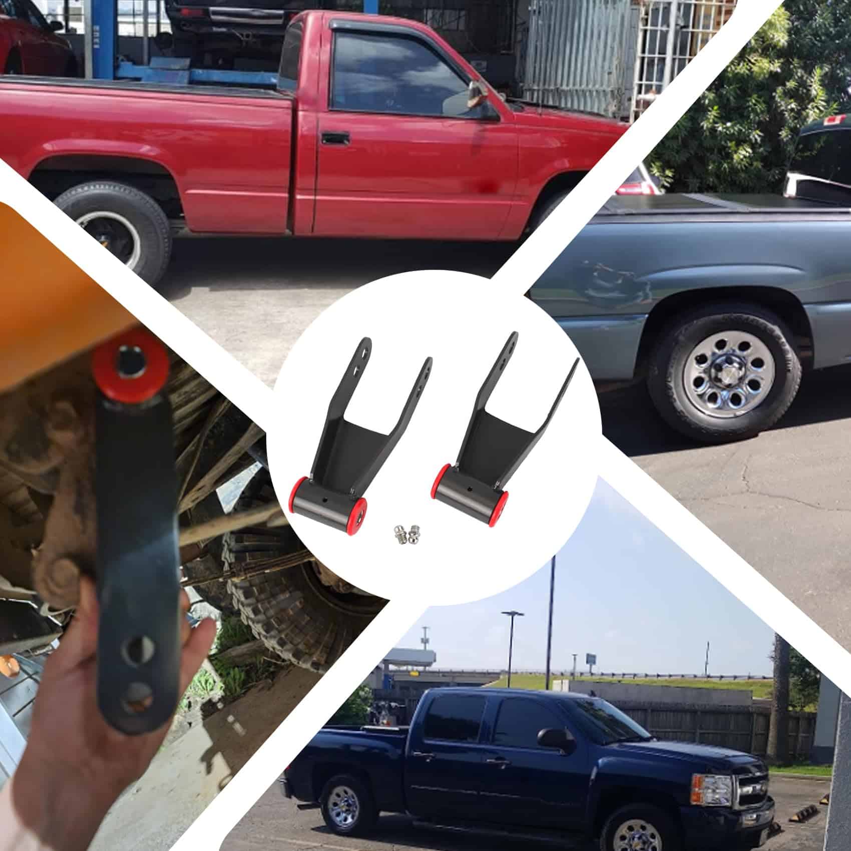 JUEDIMA 2 Pulgadas Suspension de Bajar Muelles Traseros con - Imagen 7