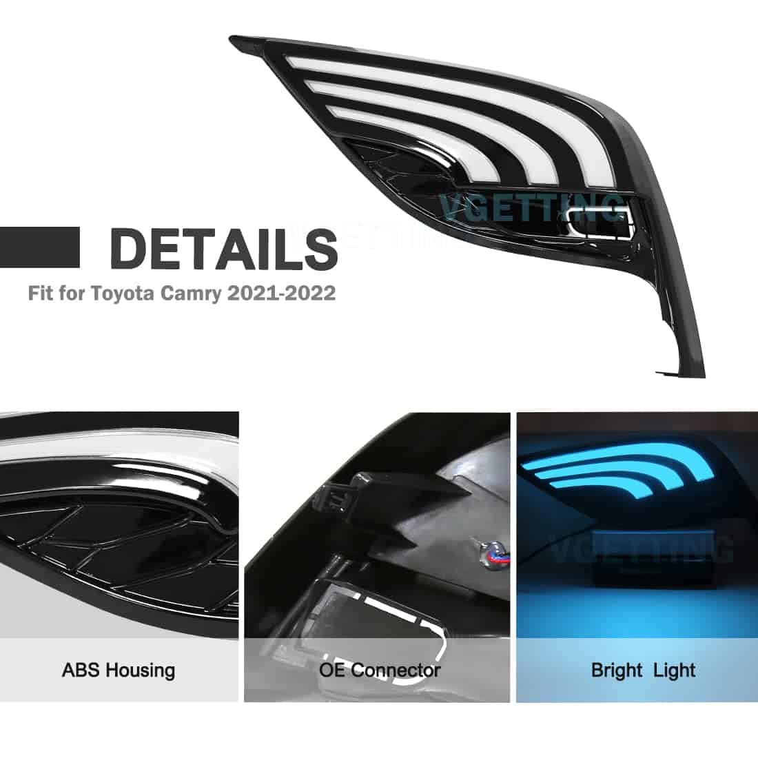 Kit de luces diurnas LED para Toyota Camry 2021-2023, - Imagen 4