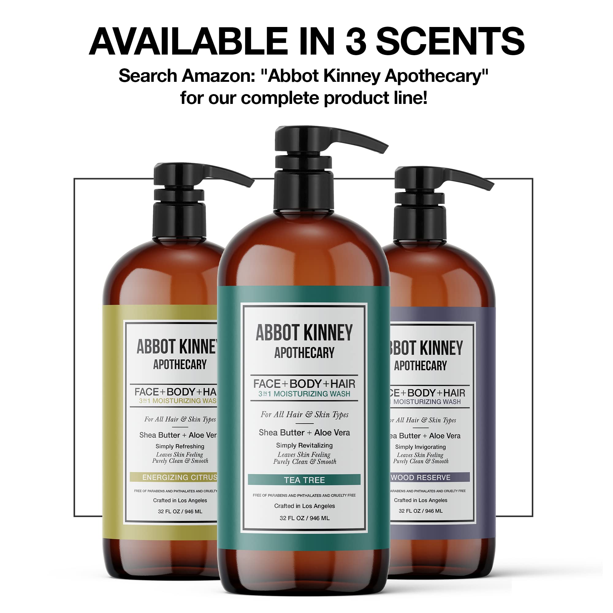 ABBOT KINNEY APOTHECARY 3-en-1 para Hombres, Champú - Imagen 8