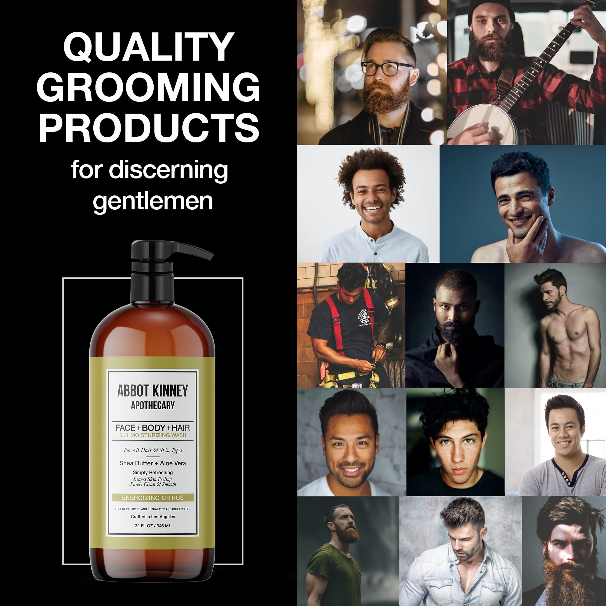 ABBOT KINNEY APOTHECARY 3-en-1 para Hombres, Champú - Imagen 5
