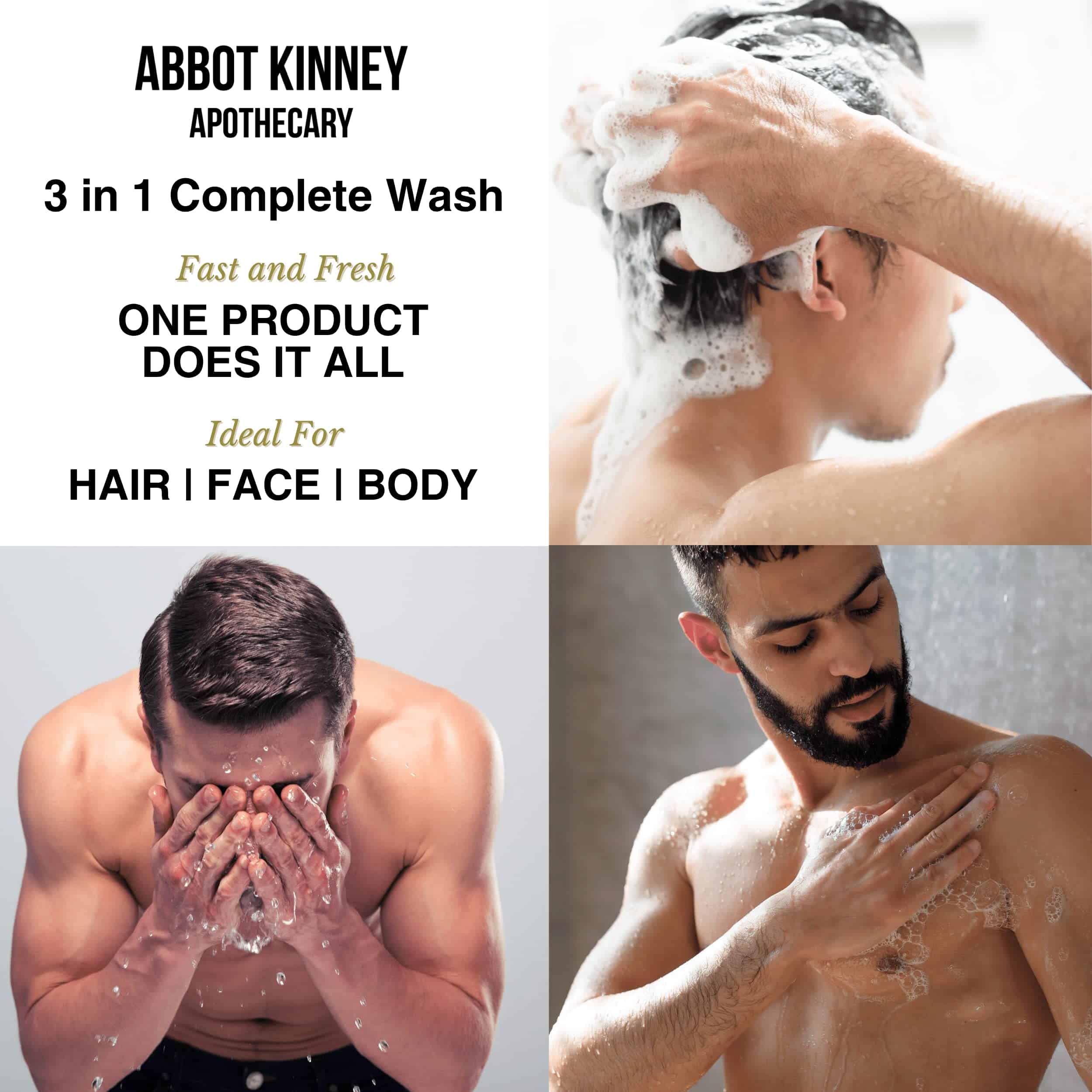 ABBOT KINNEY APOTHECARY 3-en-1 para Hombres, Champú - Imagen 6