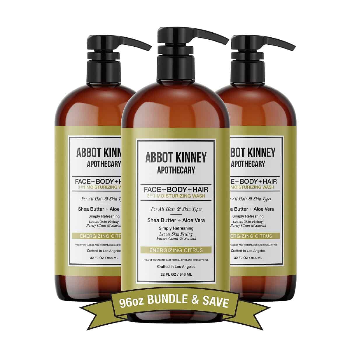 ABBOT KINNEY APOTHECARY 3-en-1 para Hombres, Champú