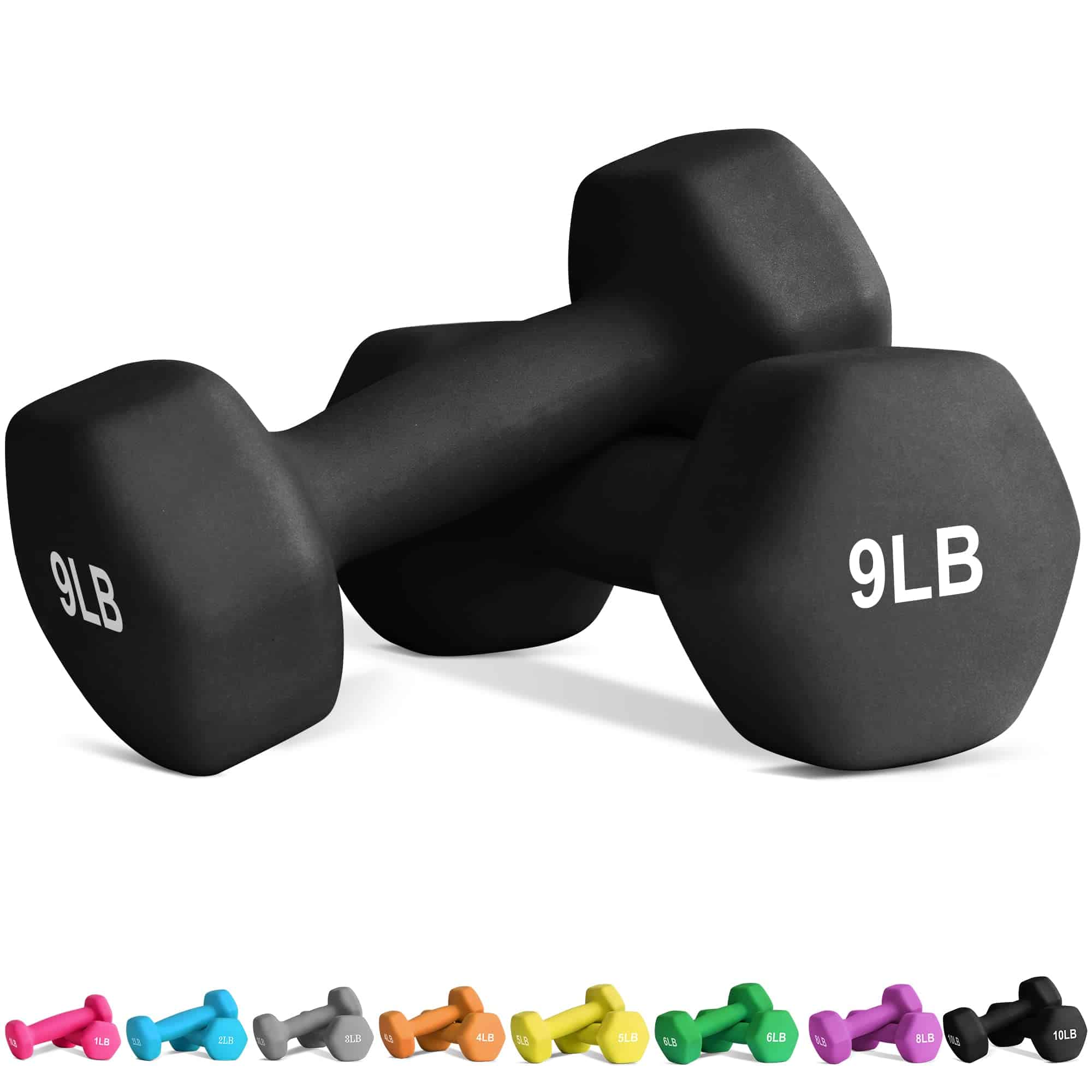 Set de Pesas para Gimnasio en Casa -Negro