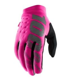 Guantes 100% BRISKER Neon Pink - S