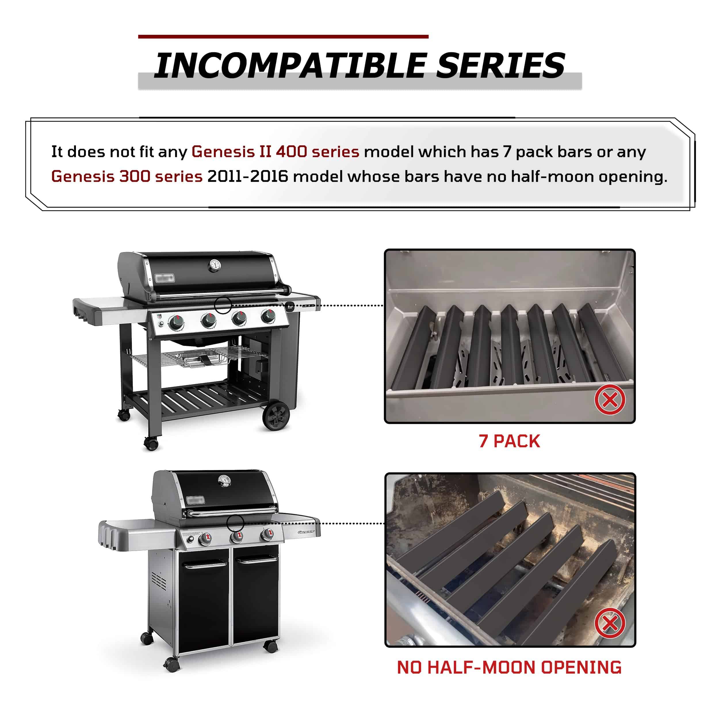 66795 GS4 Barras de Sabor para Piezas de Parrilla Weber - Imagen 8