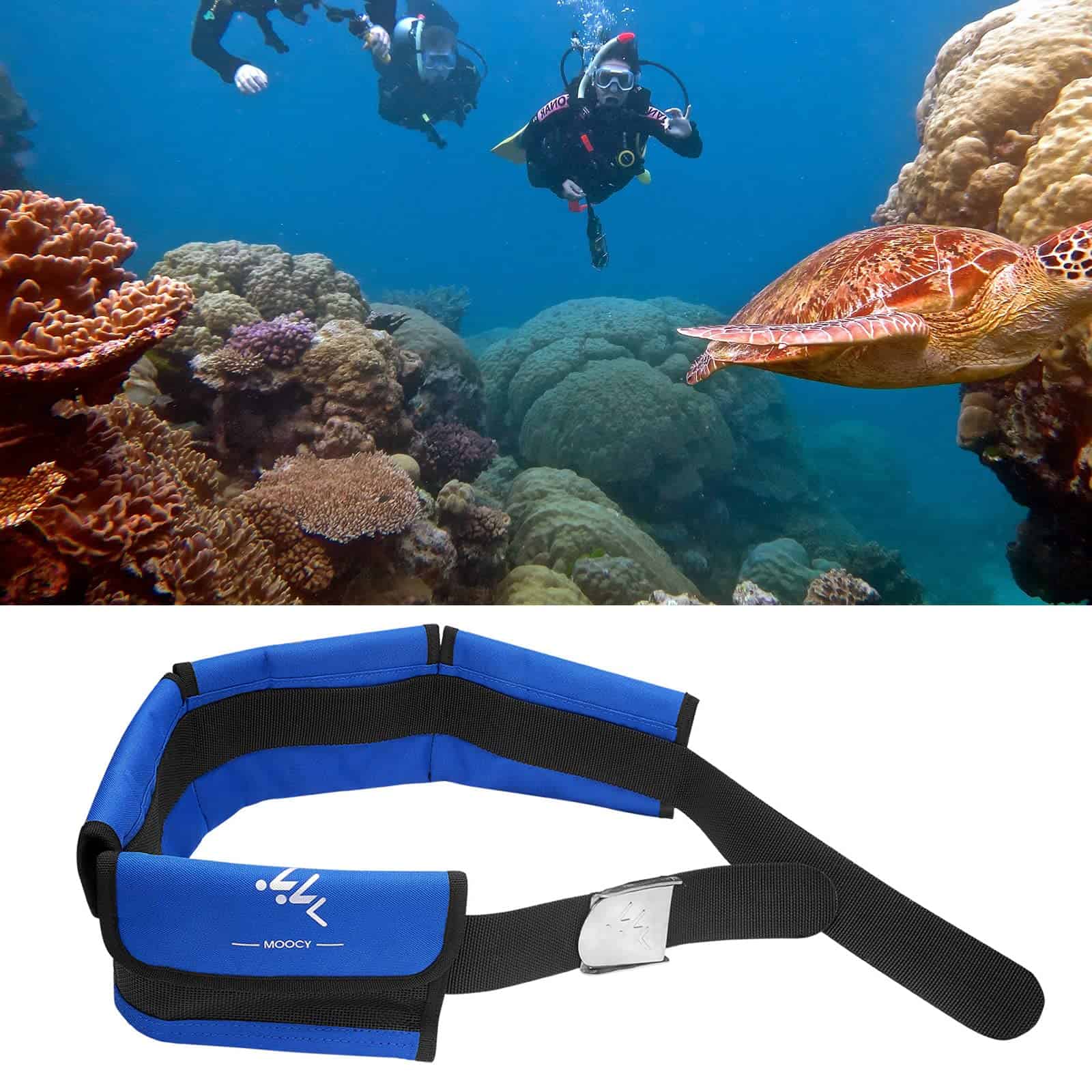 Cinturón de plomos para buceo con 4 bolsillos de neopreno - Imagen 8
