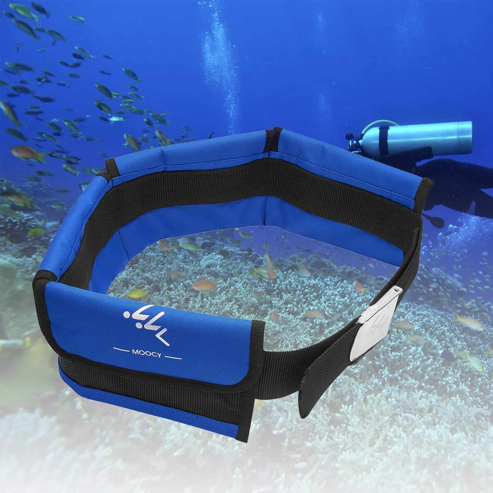 Cinturón de plomos para buceo con 4 bolsillos de neopreno - Imagen 7