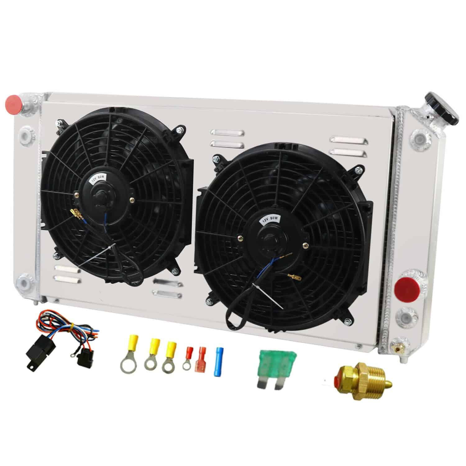 Radiador de aluminio CoolingSnow CU1826 para Chevy Blazer - Imagen 3