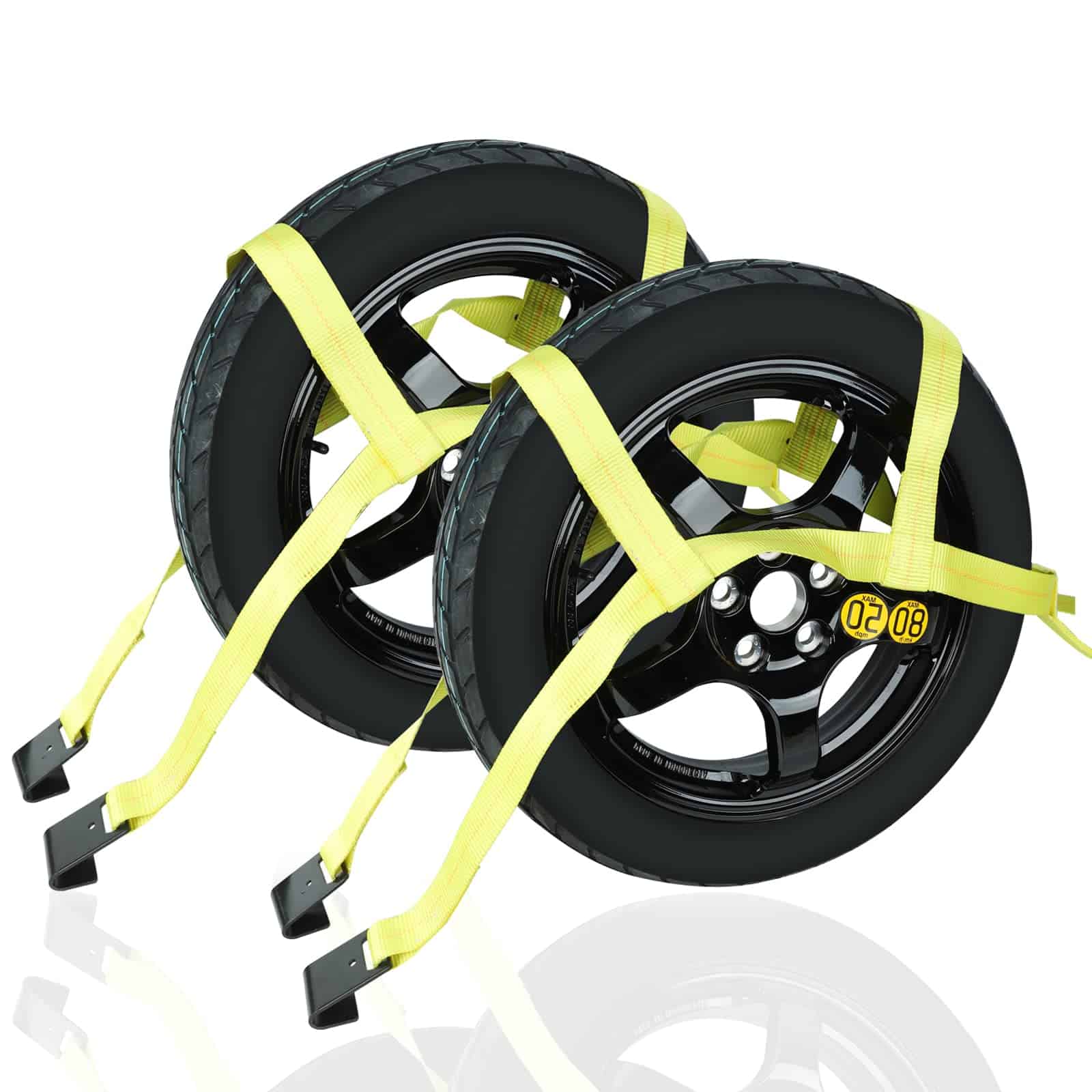 Set de 2 Correas para Dolly de Remolque con Gancho Plano,