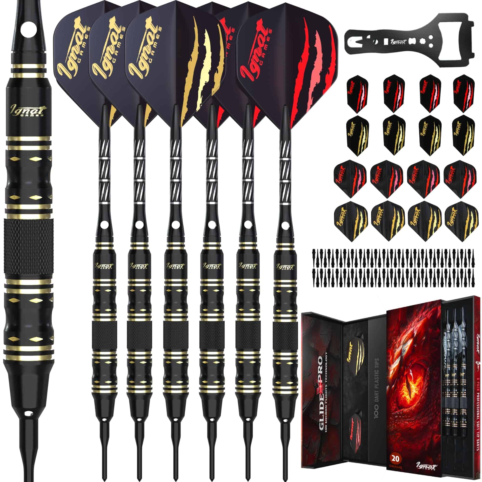 Set de Dardos de Punta de Plástico IgnatGames - Paquete de