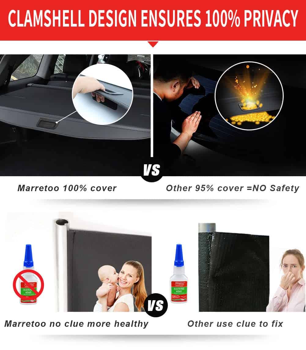 Cubierta de carga Marretoo para Hyundai Tucson 2016 2017 - Imagen 6