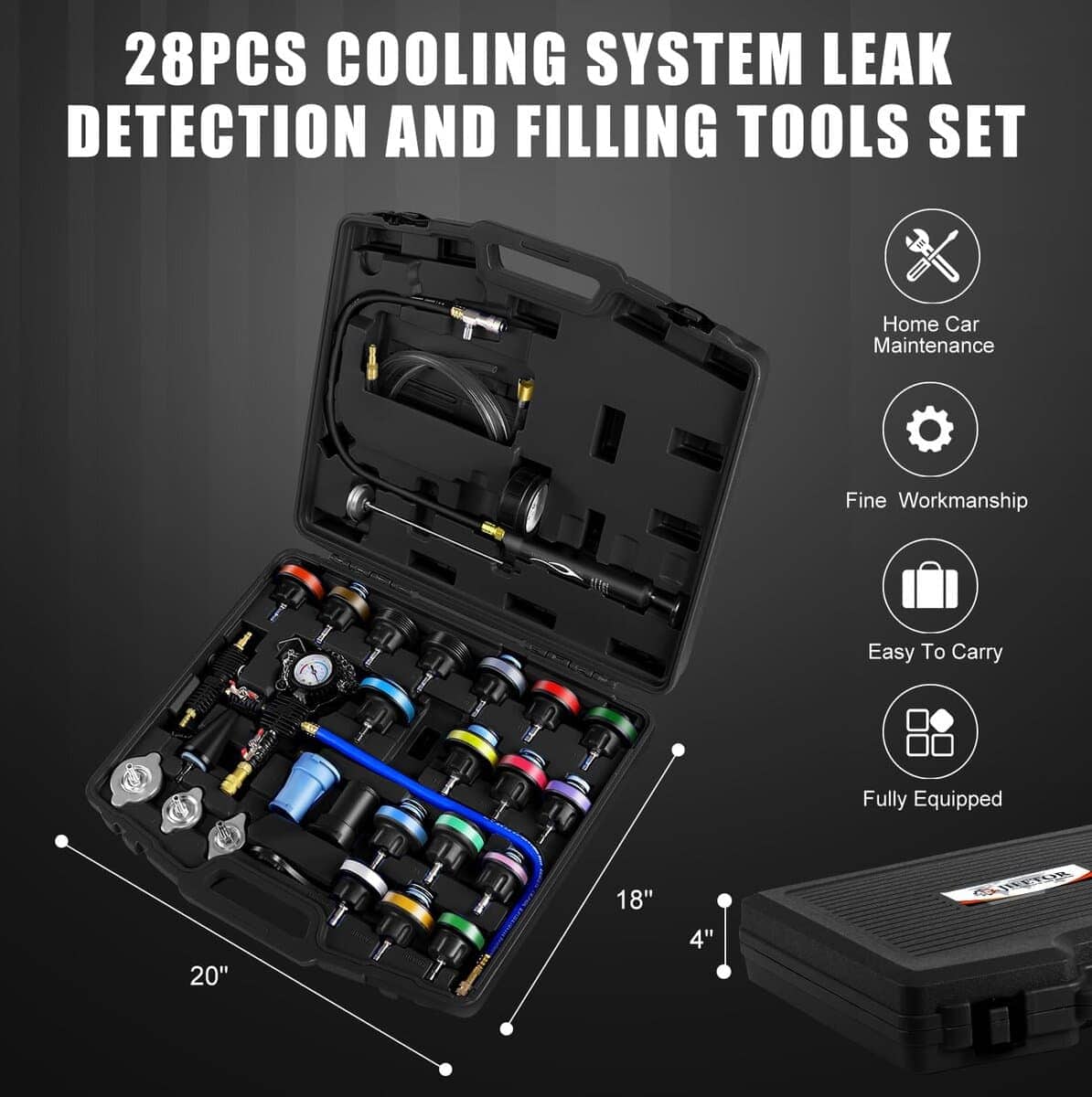 Kit de prueba de presión de refrigerante del radiador - Imagen 10