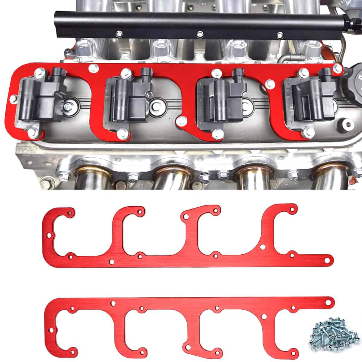 Soporte de Bobina Rojo LS D581 para Cubierta de Válvula,