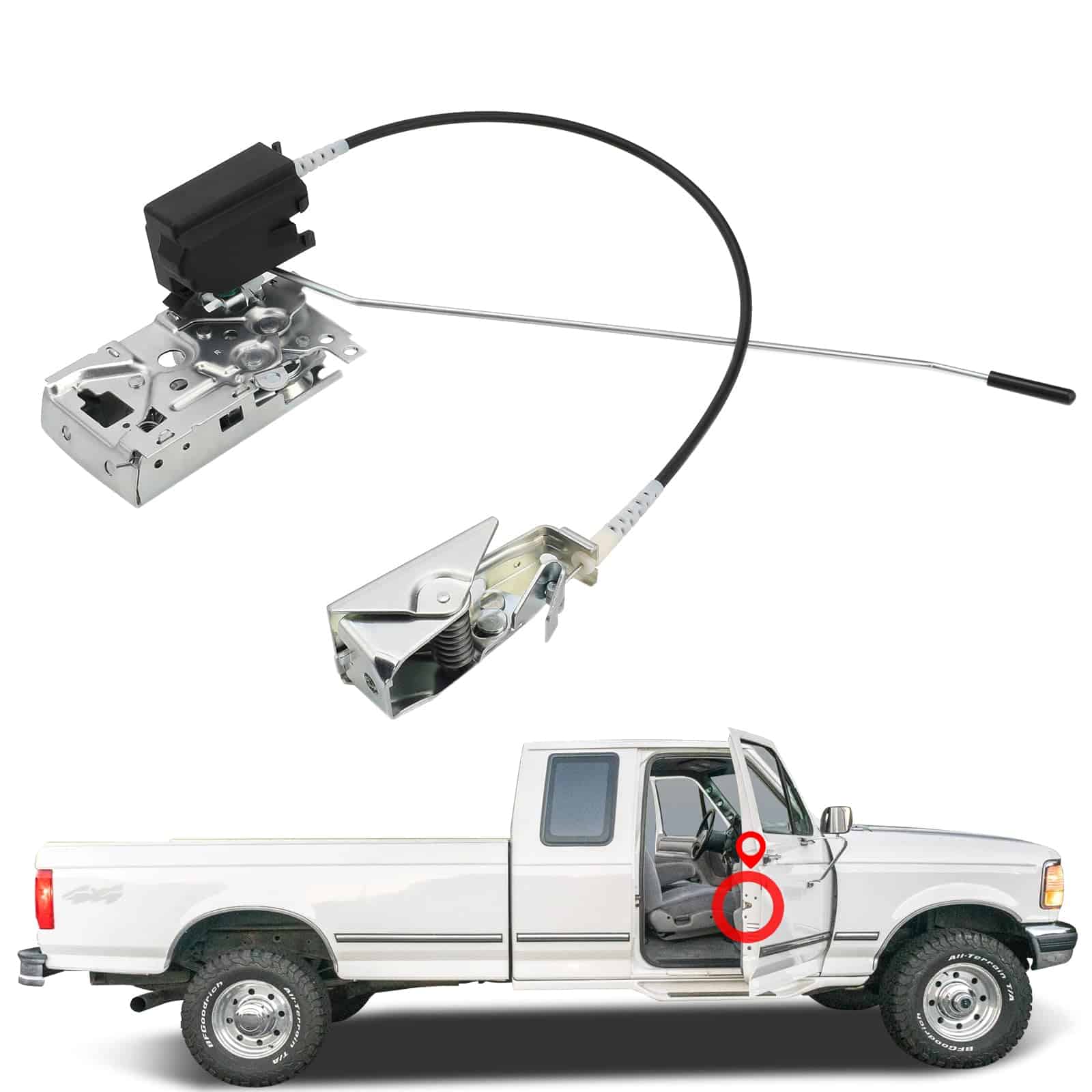 Ensamblaje de Bloqueo de Pestillo de Puerta Frontal Derecha