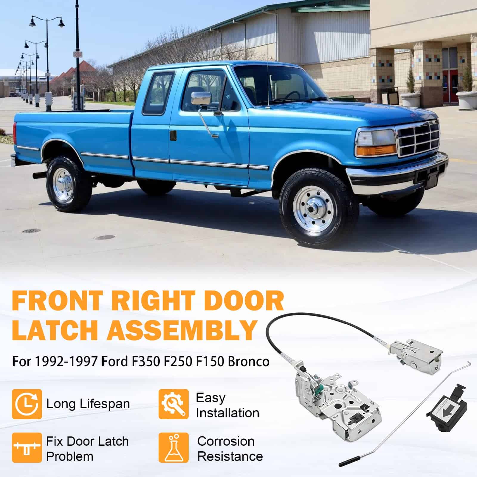 Ensamblaje de Bloqueo de Pestillo de Puerta Frontal Derecha - Imagen 3