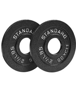 Placas Olímpicas de Acero de 2.5 lbs Par - Estándar