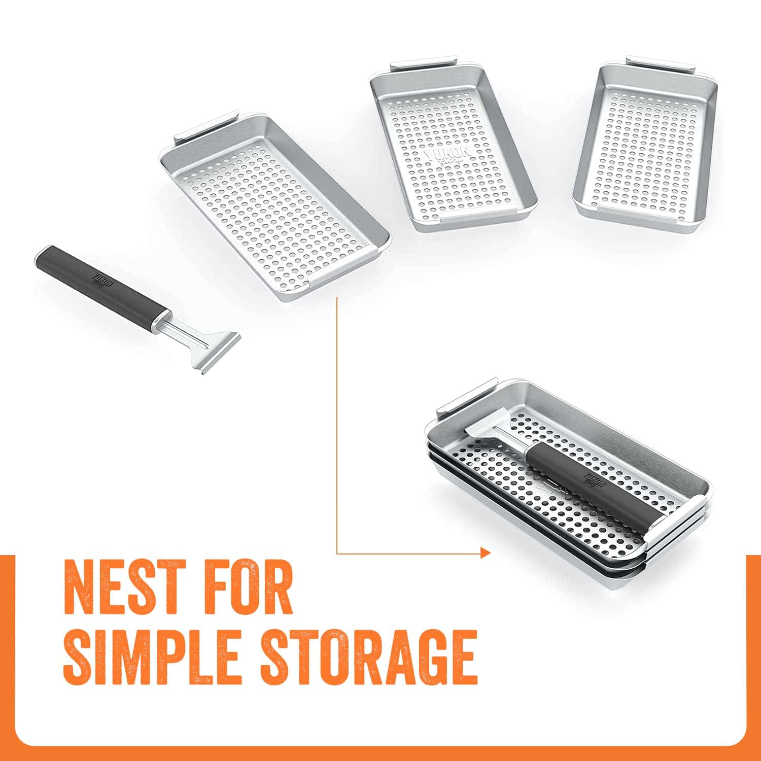 Set de Cestas para Parrilla Yukon Glory� BBQ 'N SERVE - - Imagen 4