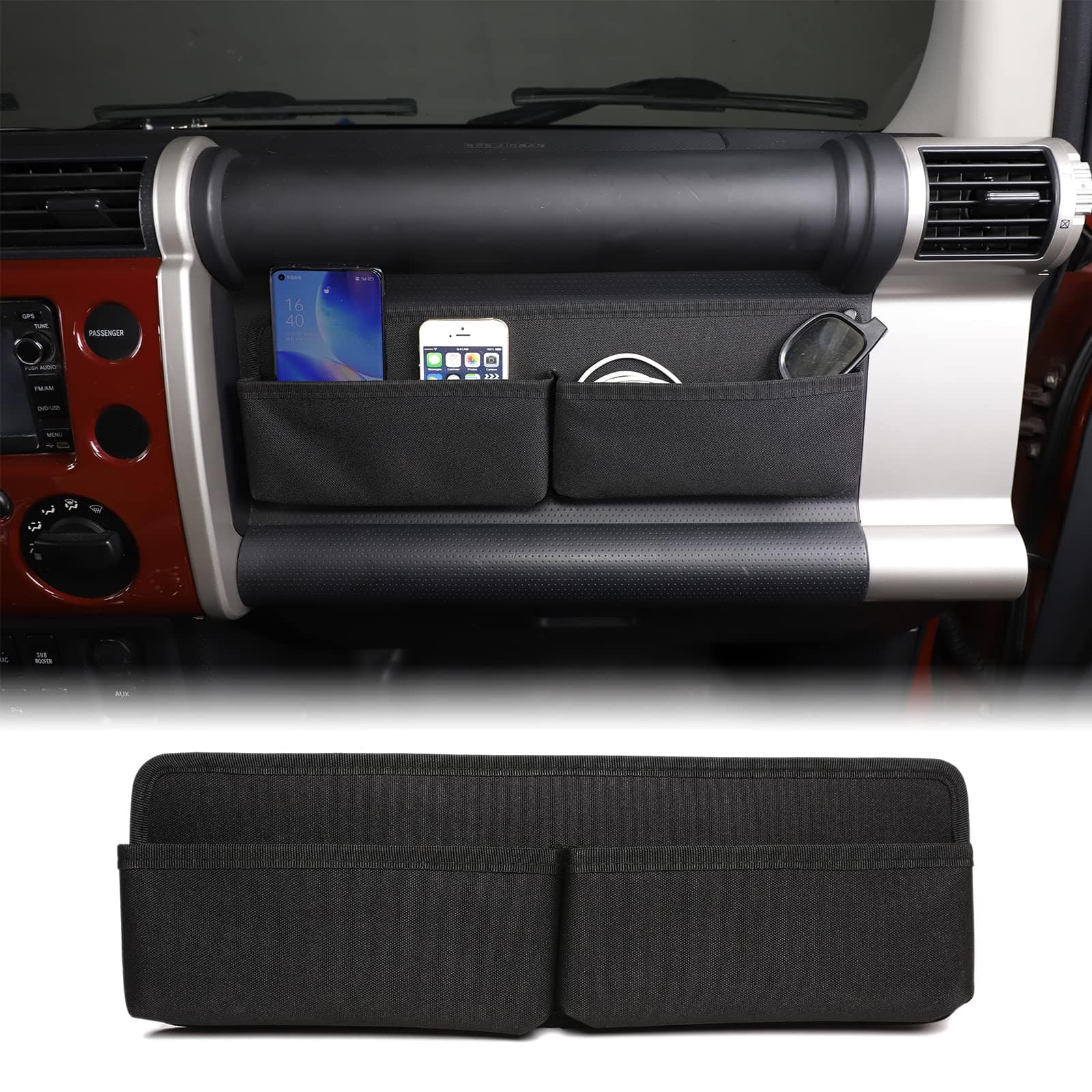 Bandeja organizadora para copiloto LLKUANG de tela Oxford, - Imagen 9