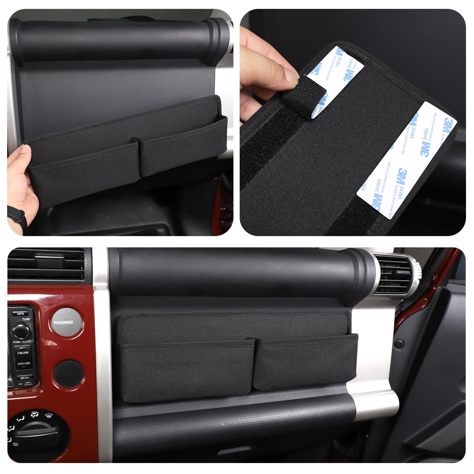 Bandeja organizadora para copiloto LLKUANG de tela Oxford, - Imagen 7