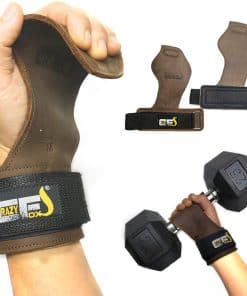 CRAZY FOXS Guantes de Levantamiento de Llamas con Correas