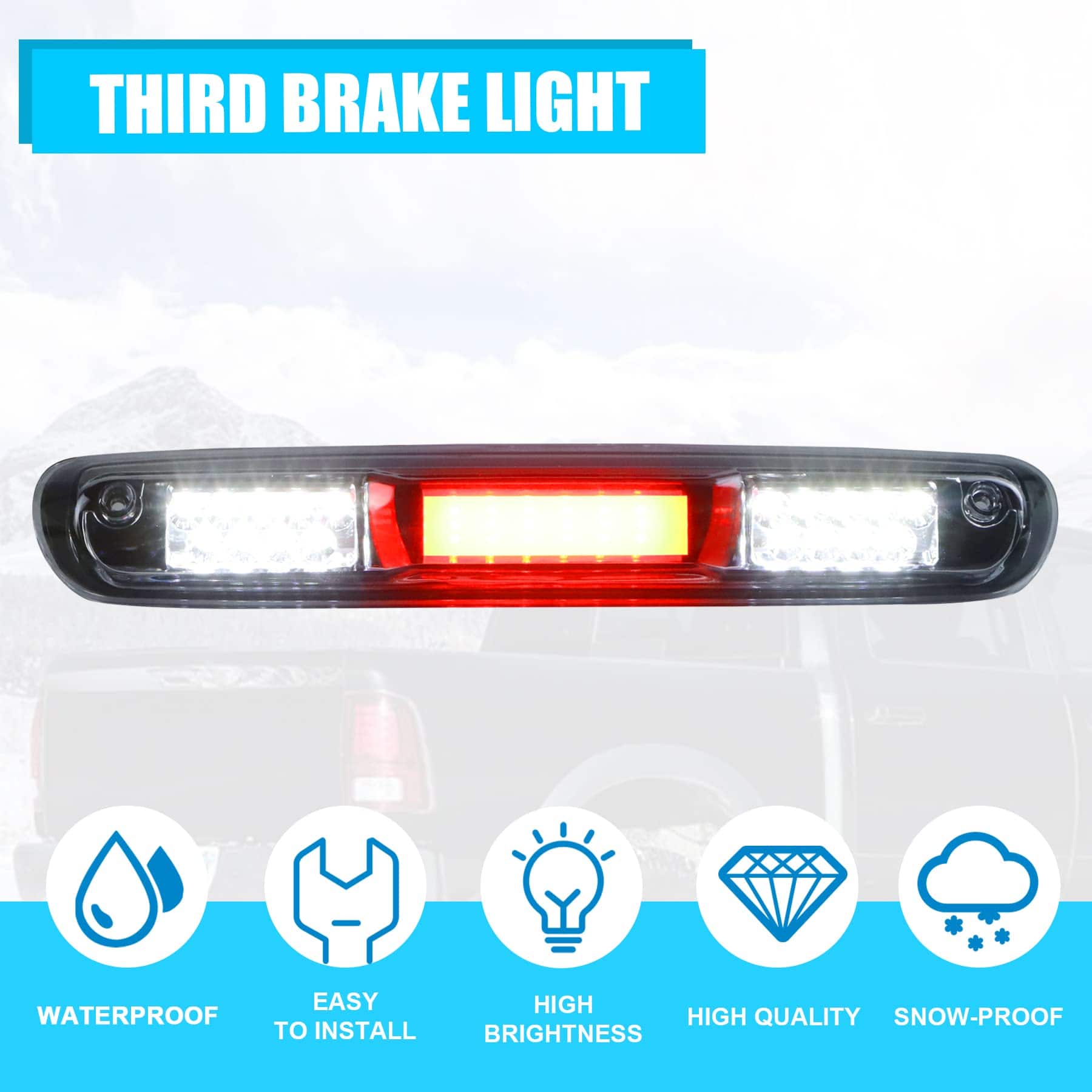 Dibanyou Tercera Luz de Freno de Alto Montaje Compatible - Imagen 7