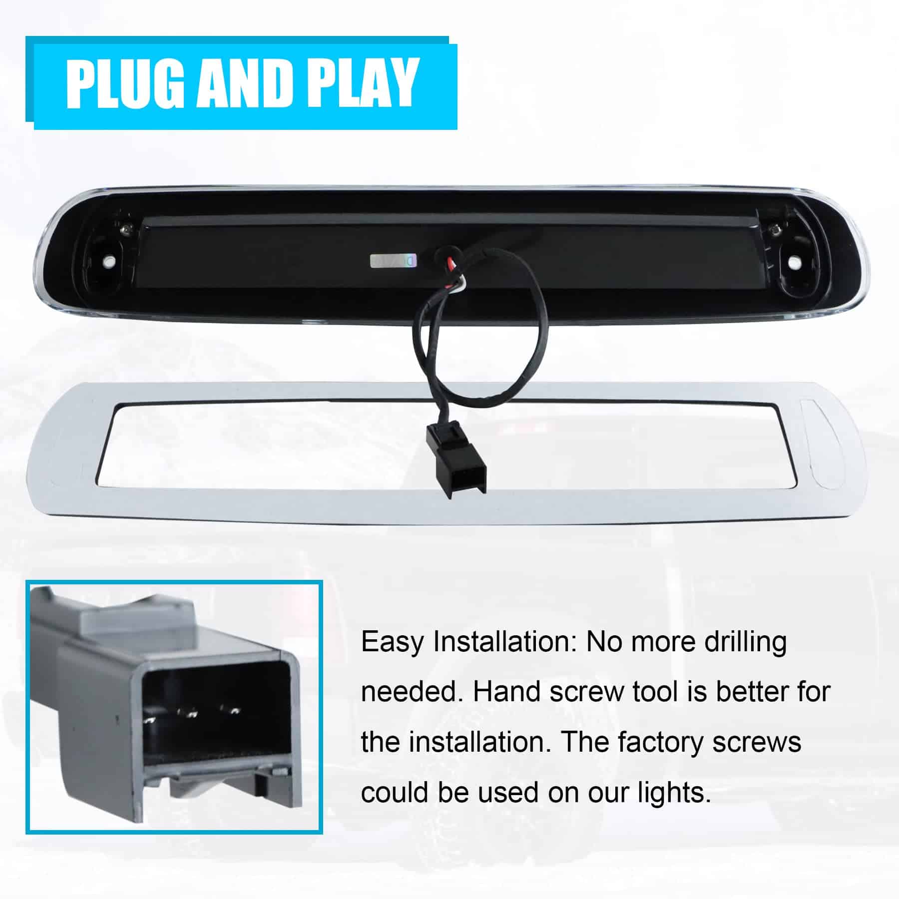 Dibanyou Luz de freno de 3ra luz de carga LED Ensamblaje - Imagen 8