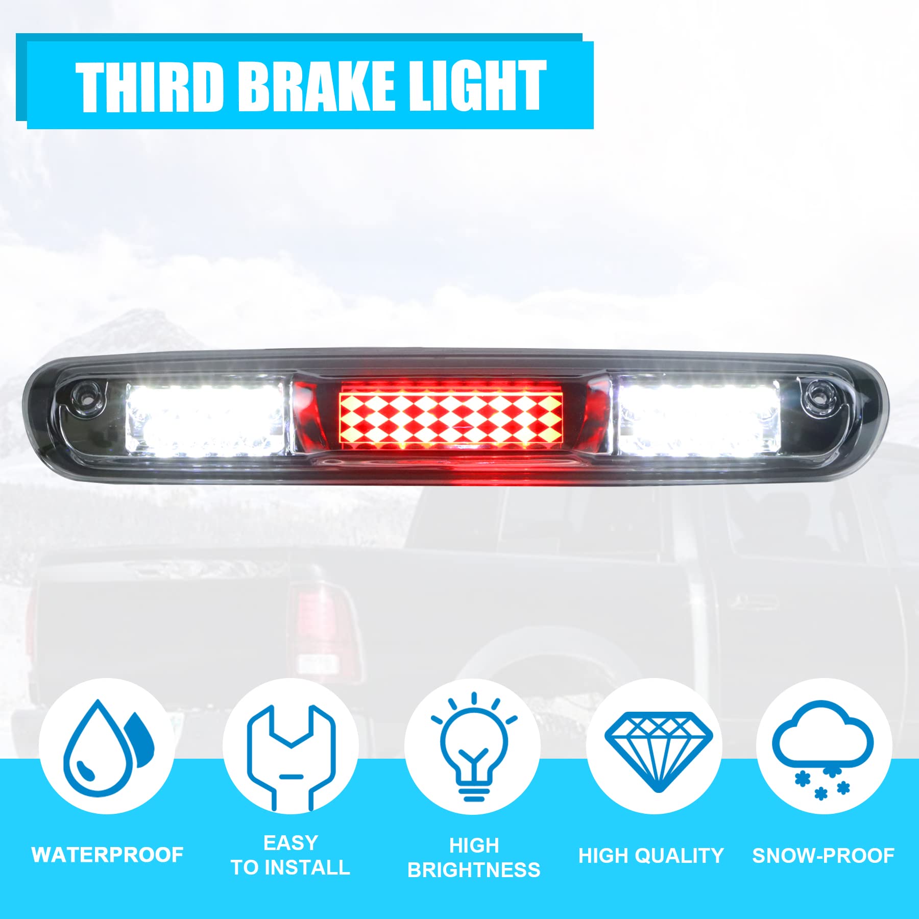 Dibanyou Luz de Freno LED de 3ra para 07-13 Chevy - Imagen 7