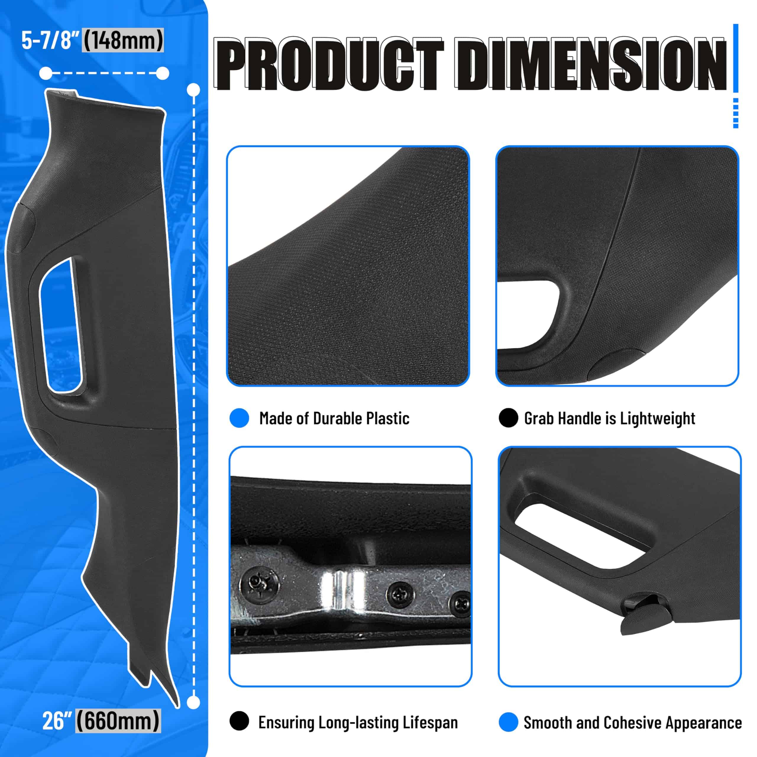 Manija de Agarre de Pilar Interior Derecho Lado del - Imagen 5
