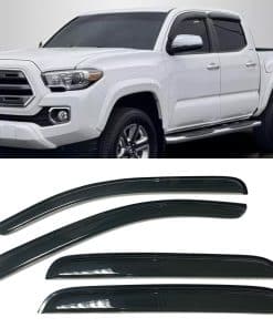 Deflectores de ventana ahumados para sol y lluvia,