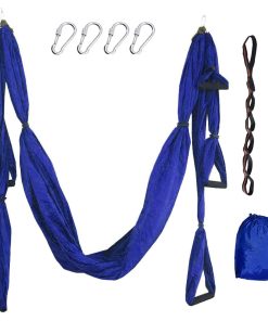 Set de Columpio de Yoga Aéreo con 2 Correas de -Azul