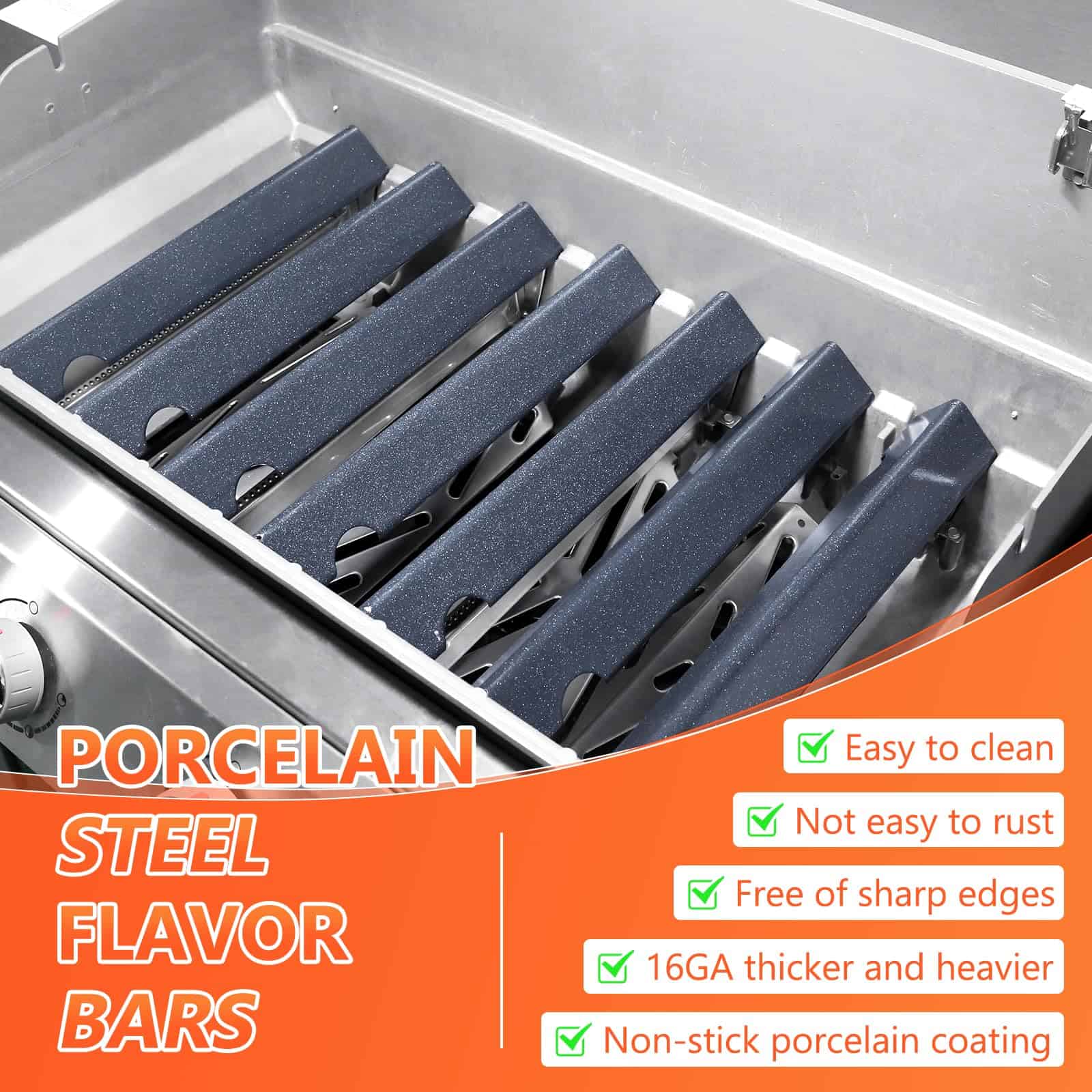 QuliMetal Barras saborizantes para Weber Genesis 2 - Imagen 6
