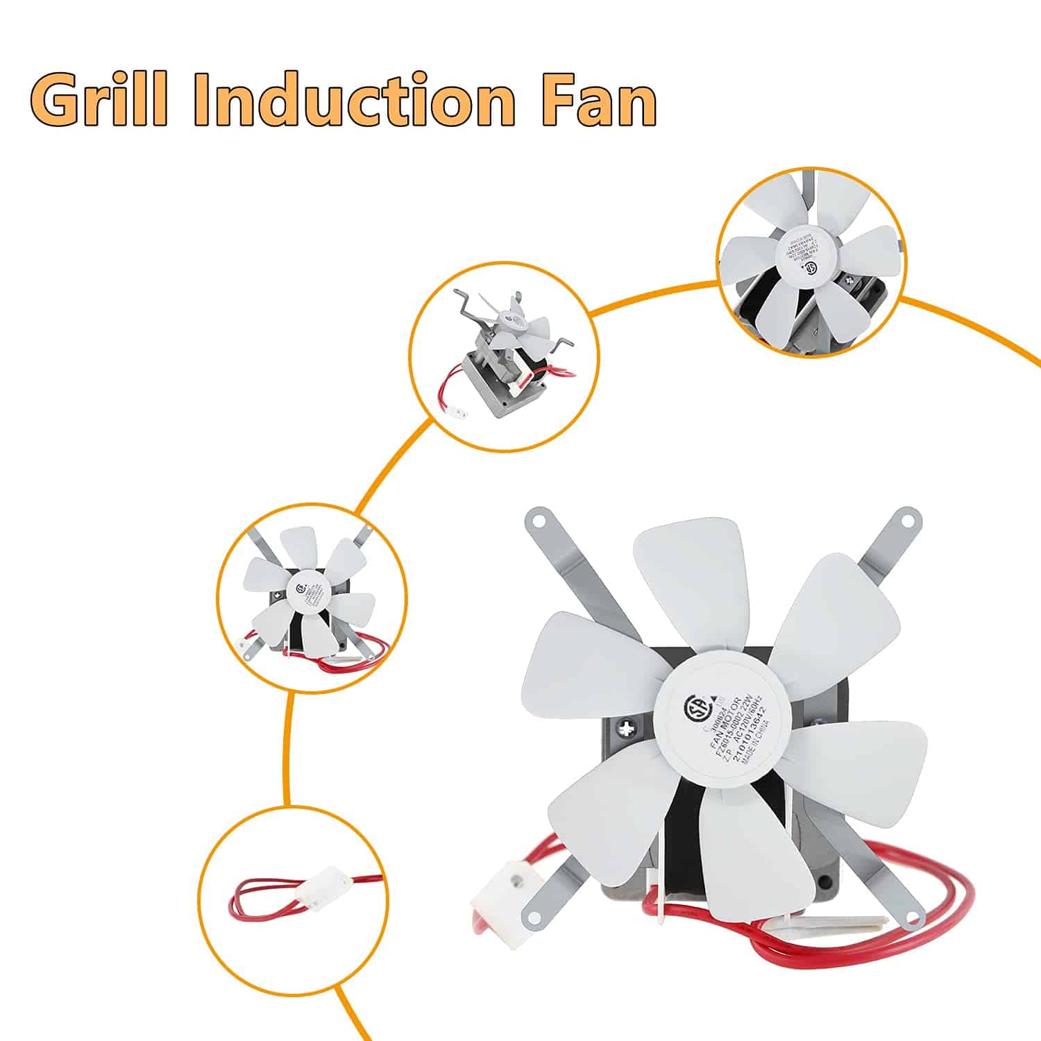 Kit de reemplazo de motor sinfín, ventilador de inducción - Imagen 6