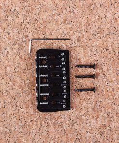 Puente Fijo de Guitarra de 6 Cuerdas de Latón con Altura de