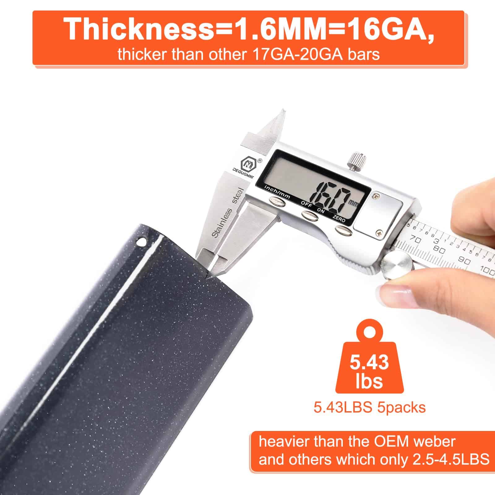 Barras saborizantes QuliMetal Genesis II para Weber Genesis - Imagen 6