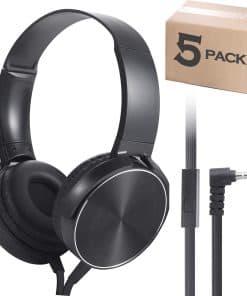 Yoley Kids Bulk Headphones with Microphone 5 Pack for