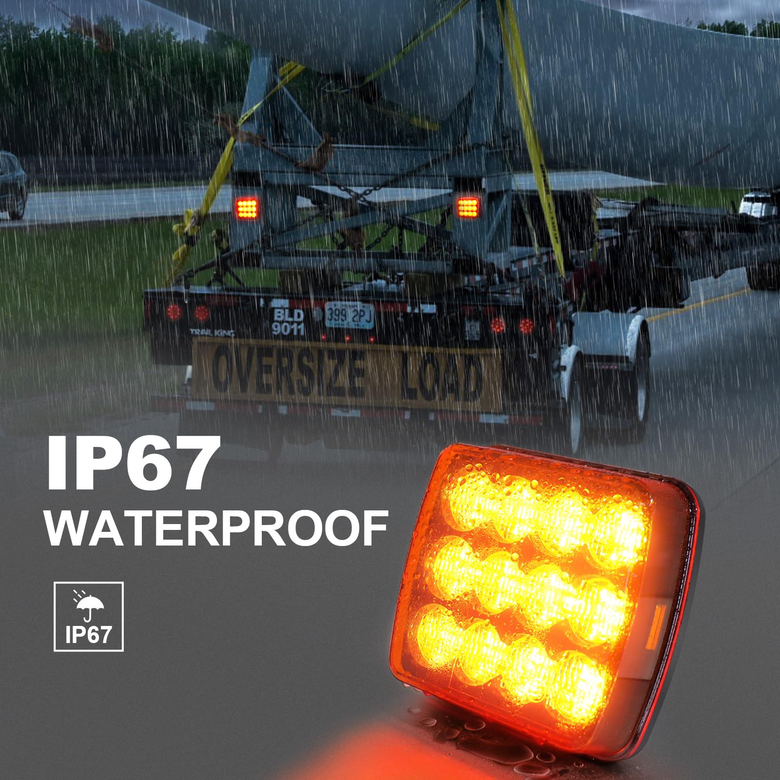 Agrieyes 2Pcs Luces Intermitentes Recargables para - Imagen 7