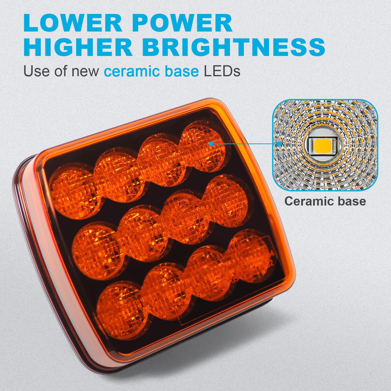 Agrieyes 2Pcs Luces Intermitentes Recargables para - Imagen 3