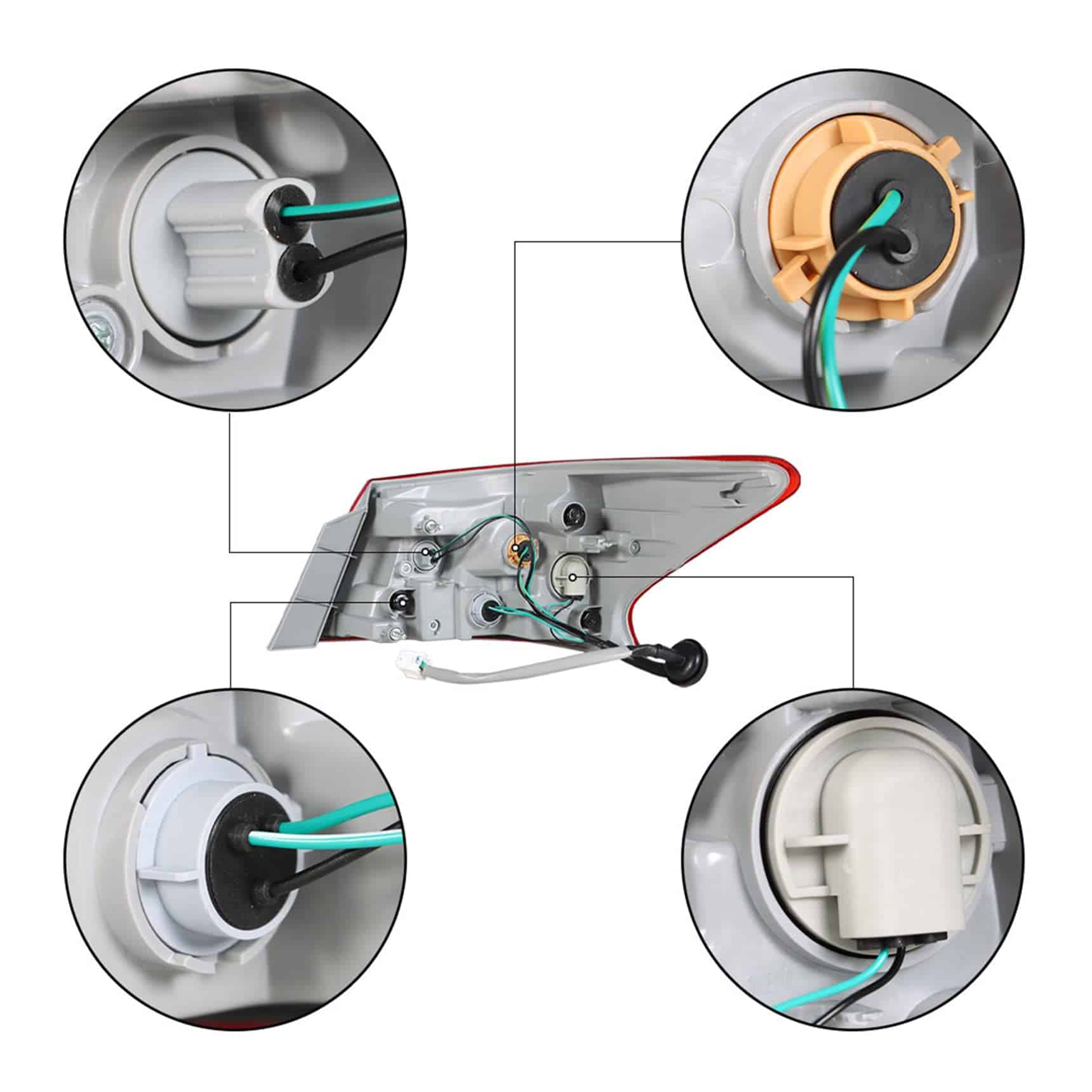 Ensamblaje de lámparas de luz trasera RainMan S de repuesto - Imagen 5