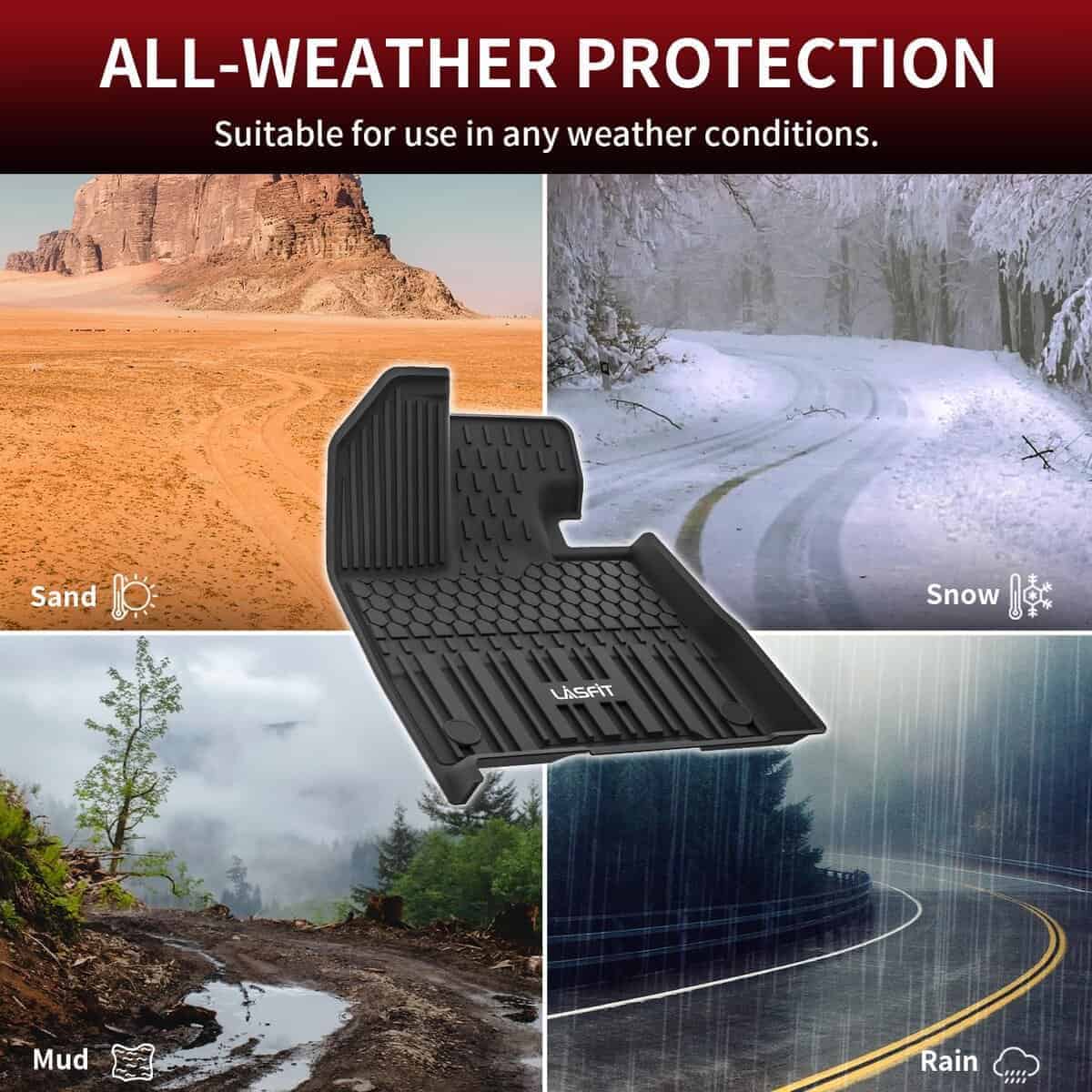 Tapetes para piso LASFIT para Toyota Sienna 8 Asientos - Imagen 7