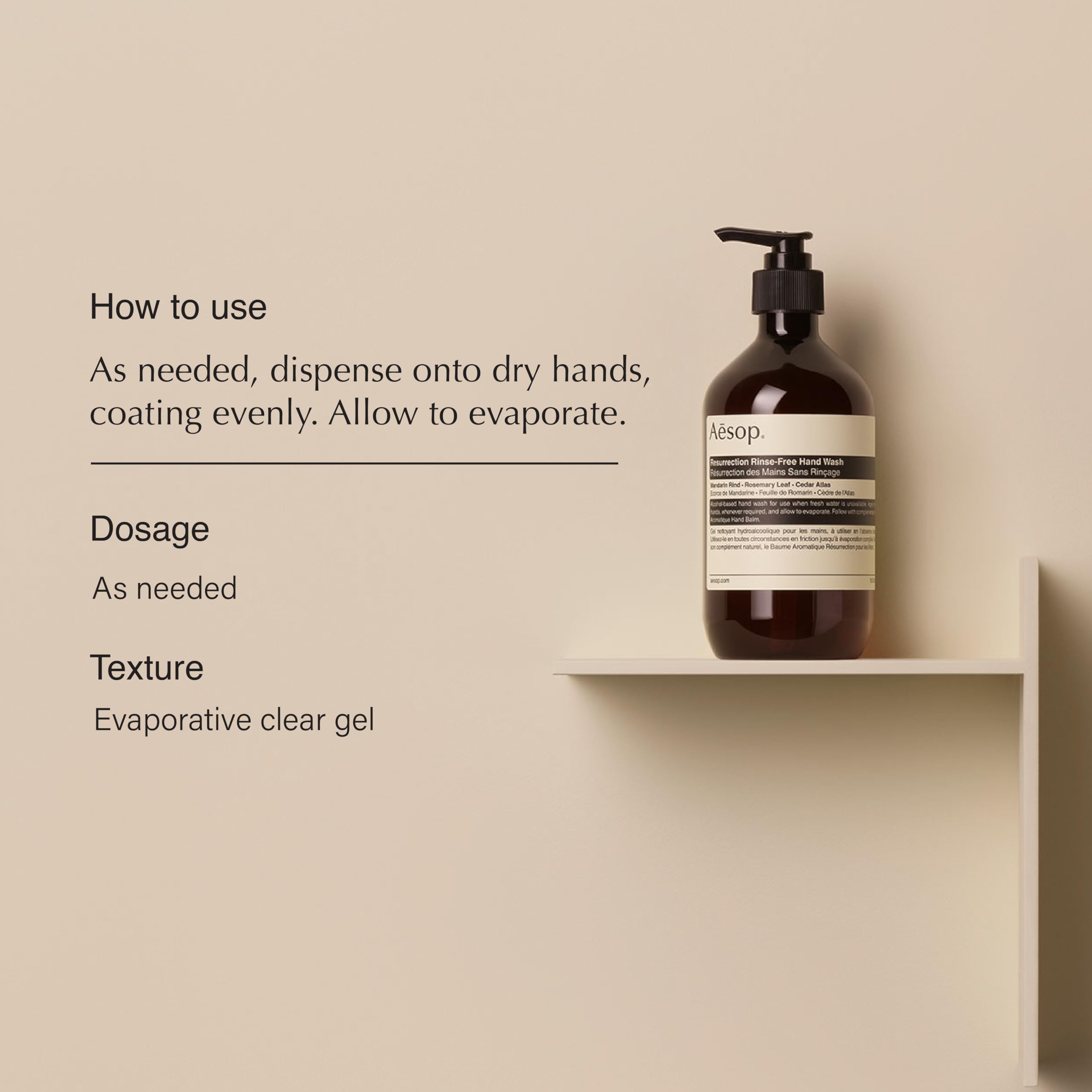 Aesop Resurrection Rinse-Free Hand Wash | Limpieza e - Imagen 3